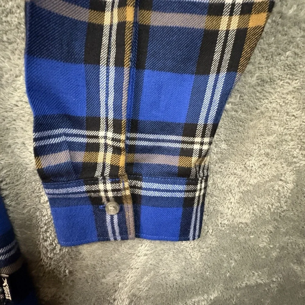 Eddie Bauer Women's‎ XL NWT Multicolor LS Plaid Flannel Tencel Blend SEE DESC